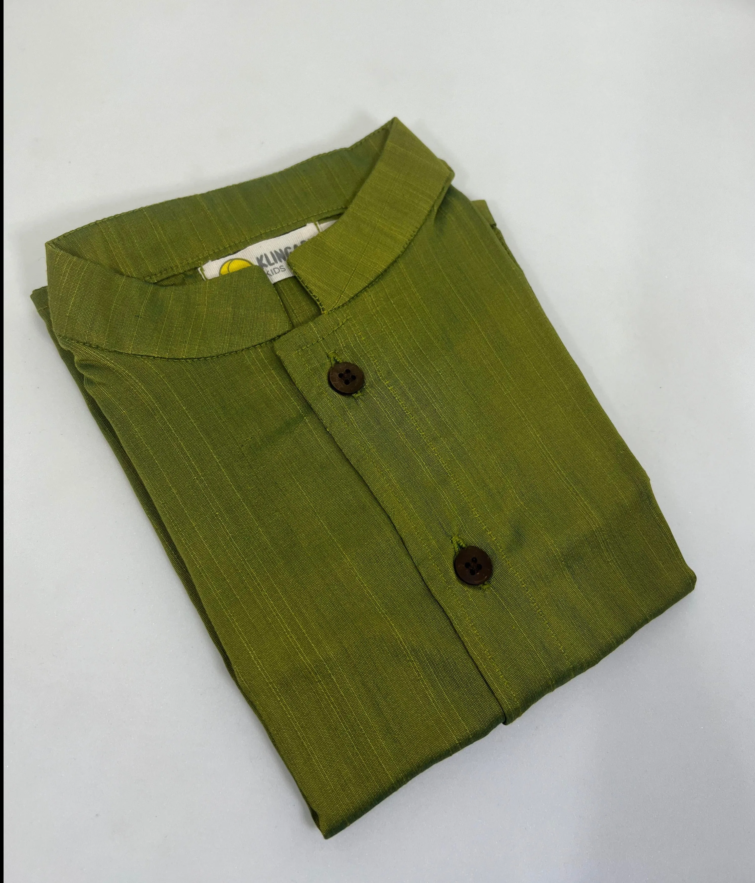 Klingaru Shirt - Festive Raw Silk - Haldi and Henna