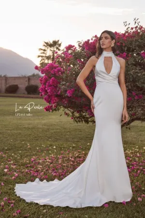 La Perle Size 10 LP2441 Adler Ivory Gown