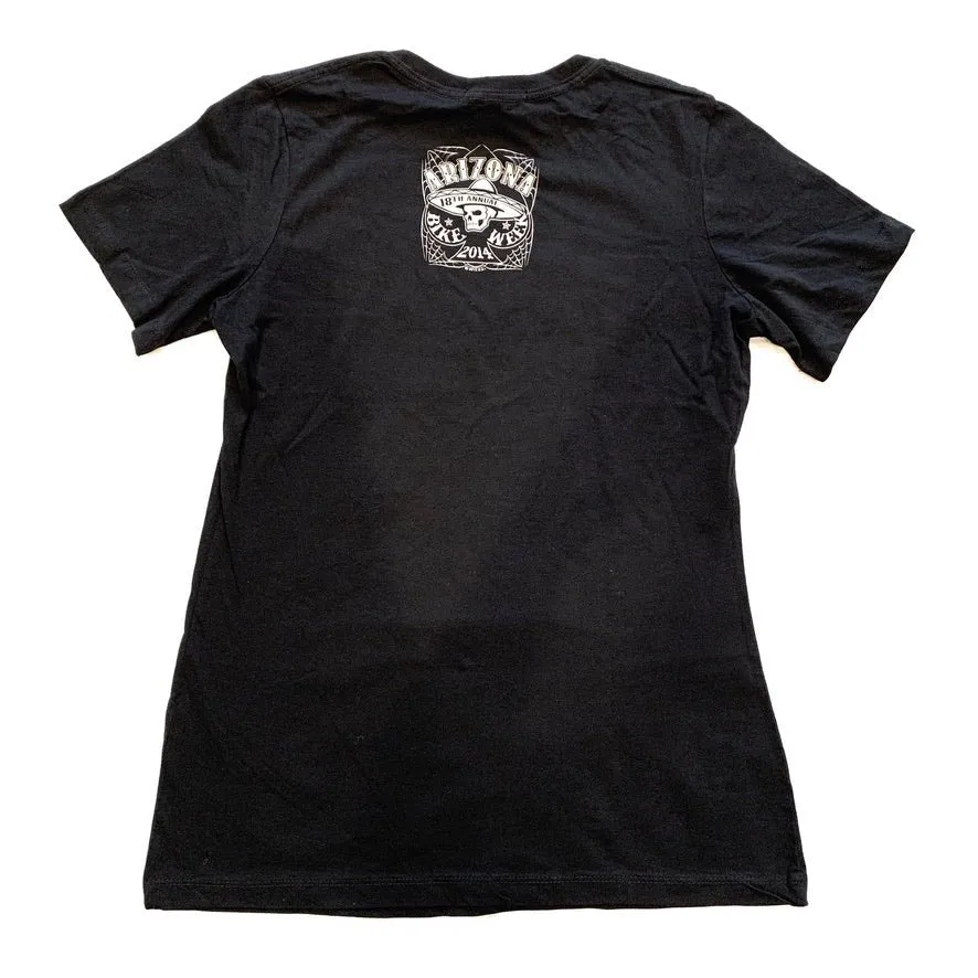 Ladies Arizona Bike Week 2014 Black T-Shirt