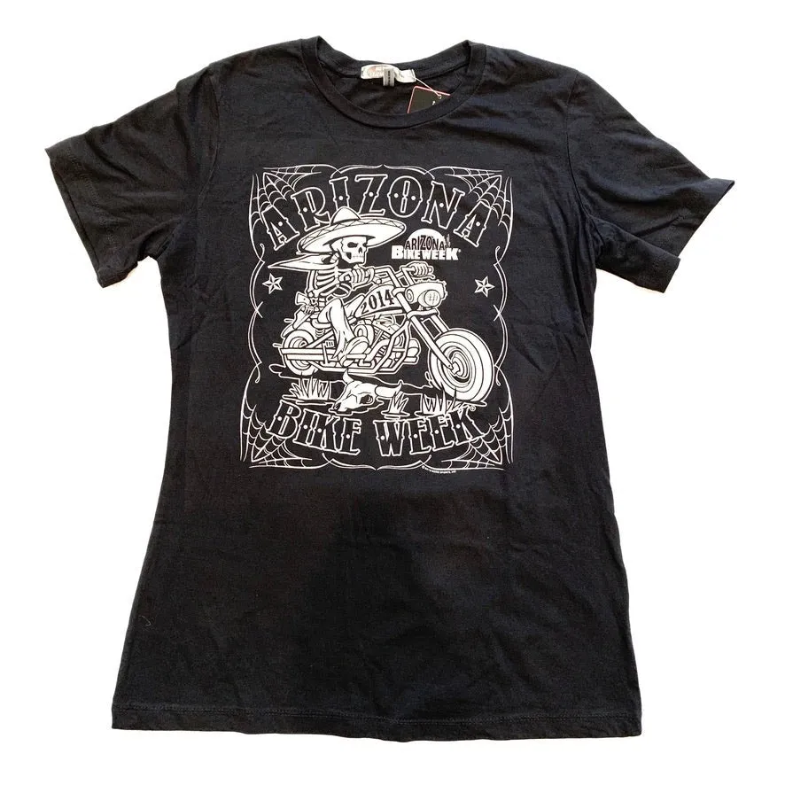 Ladies Arizona Bike Week 2014 Black T-Shirt