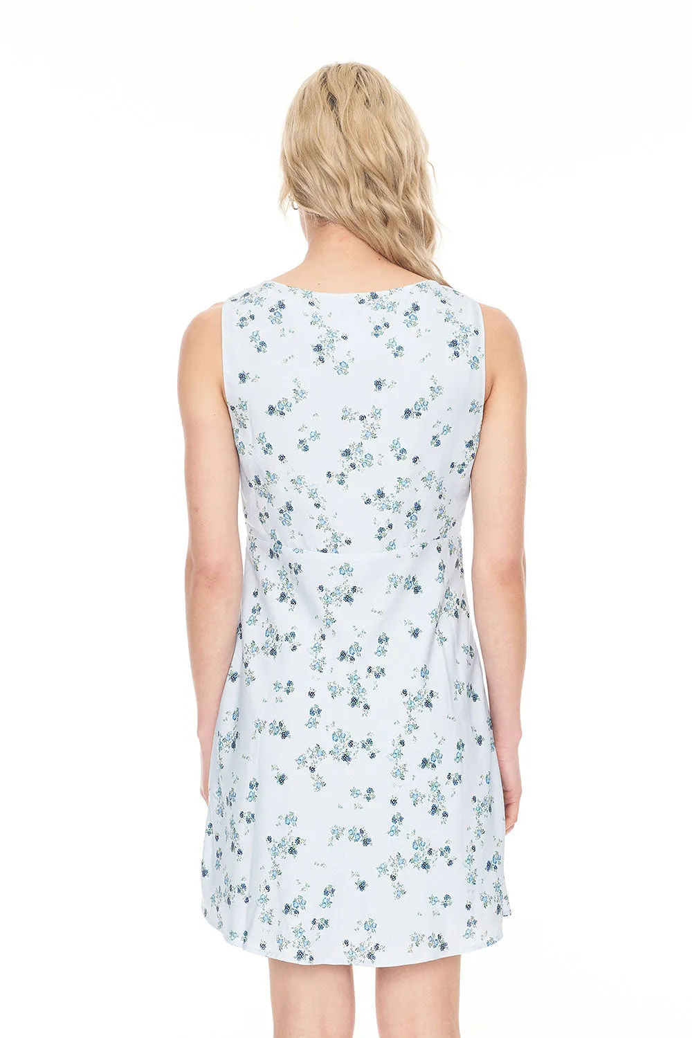 LALISA CLEO MINI DRESS - BLUE FLORAL