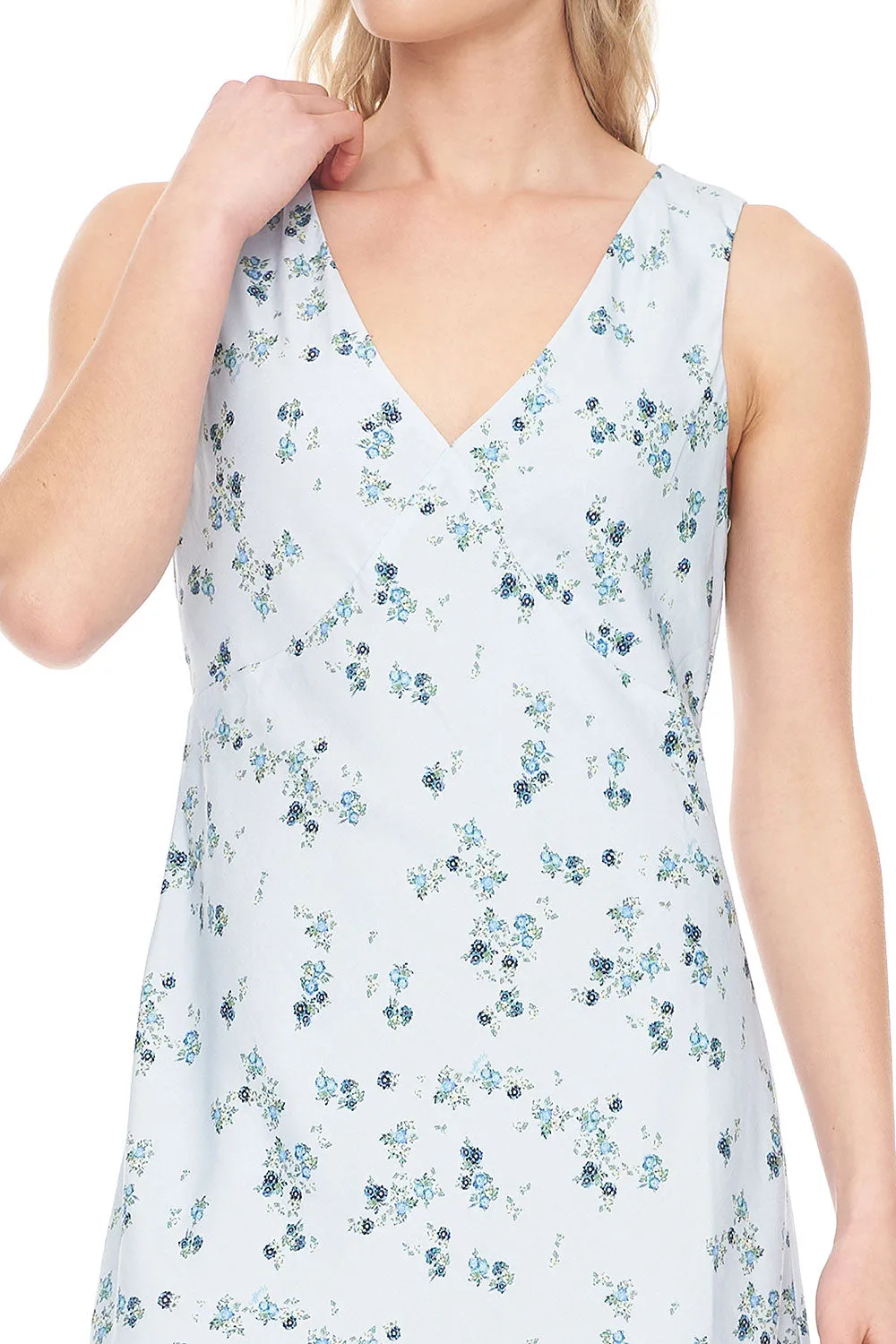 LALISA CLEO MINI DRESS - BLUE FLORAL