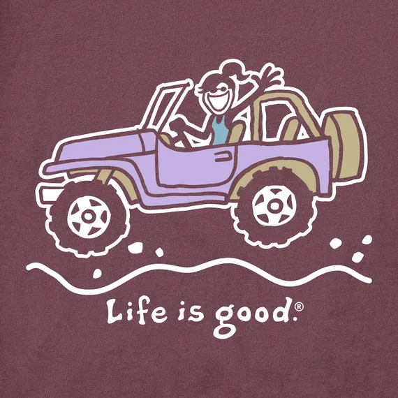 Life Is Good Women's Tee, Mahogany Brown (Size XL)