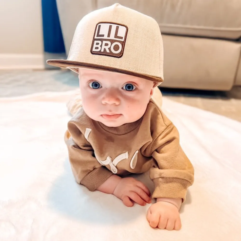 Lil Bro Tan Kids Trucker Hat