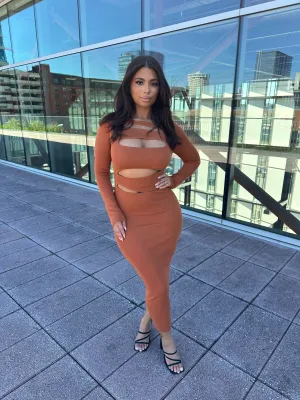 Luciana Cut Out Midi Dress (More Colors)