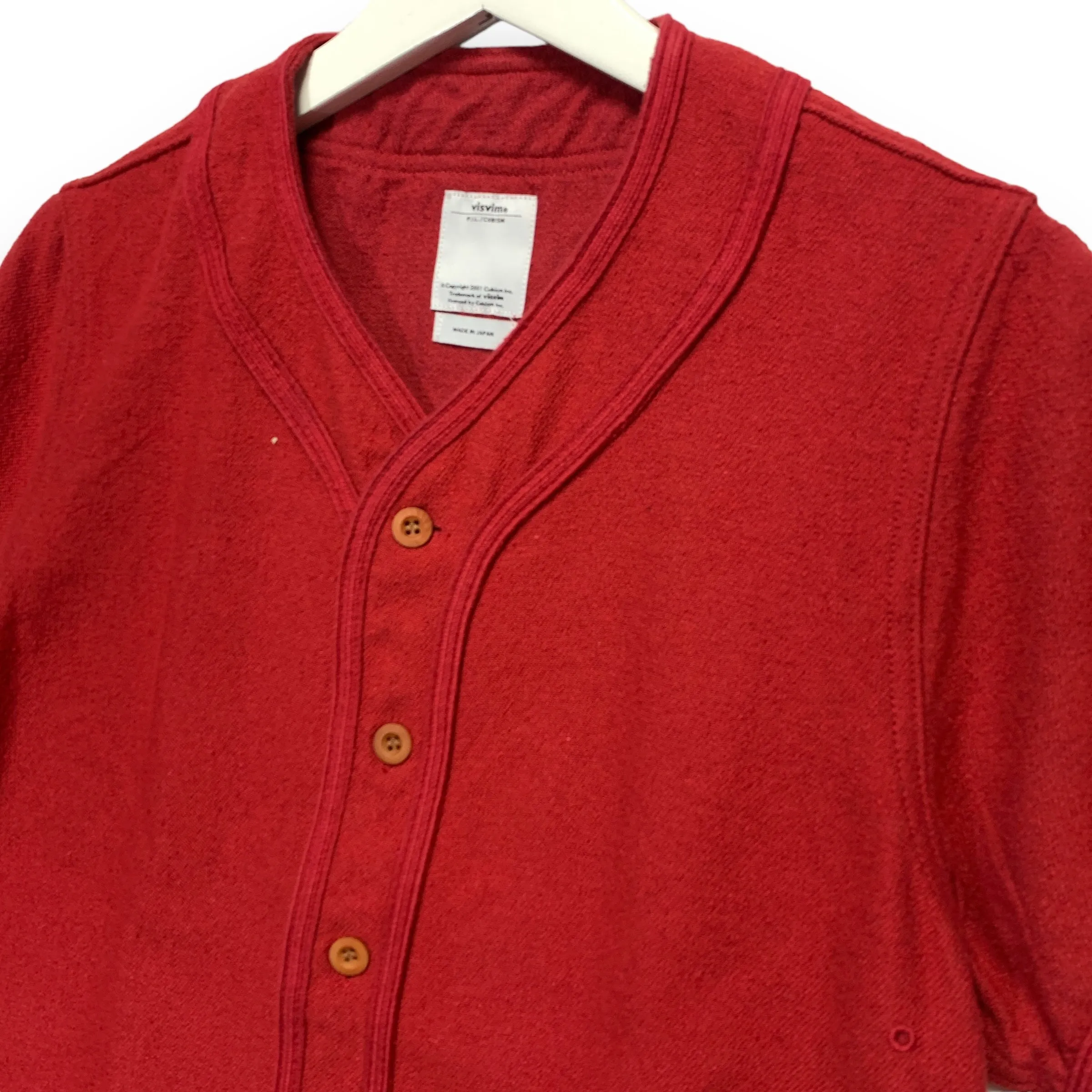 [M] Visvim 15SS Dugout Baseball Shirt Silk/Linen