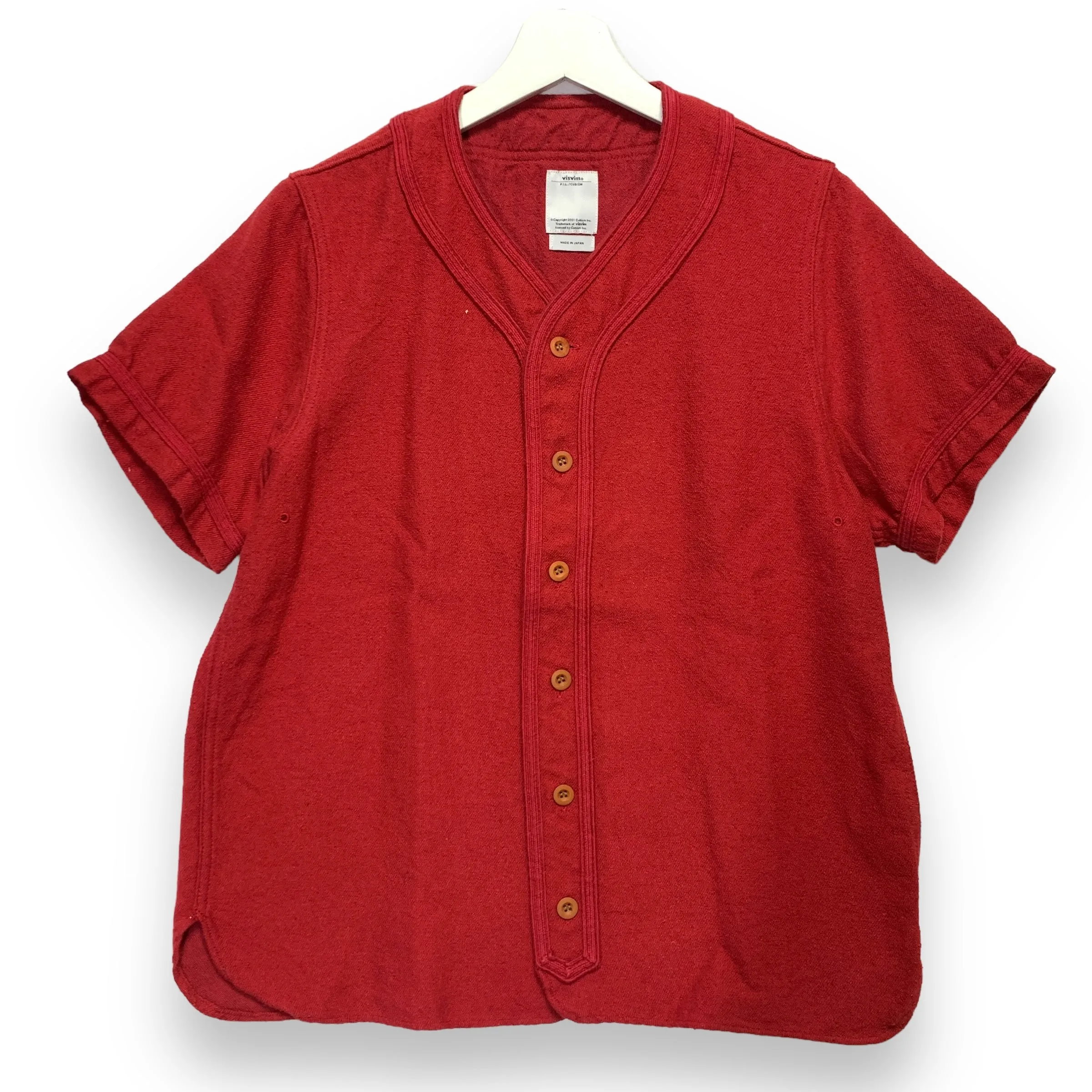 [M] Visvim 15SS Dugout Baseball Shirt Silk/Linen