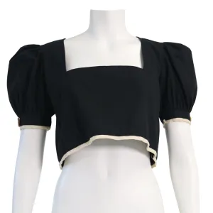 MAISON CLEO PUFFY SLEEVED BLOUSE