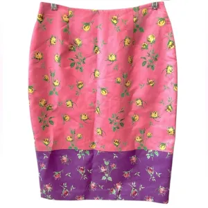 Manoush Skirt Women's Floral Print Pencil Straight Silk Blend Anthropologie 6