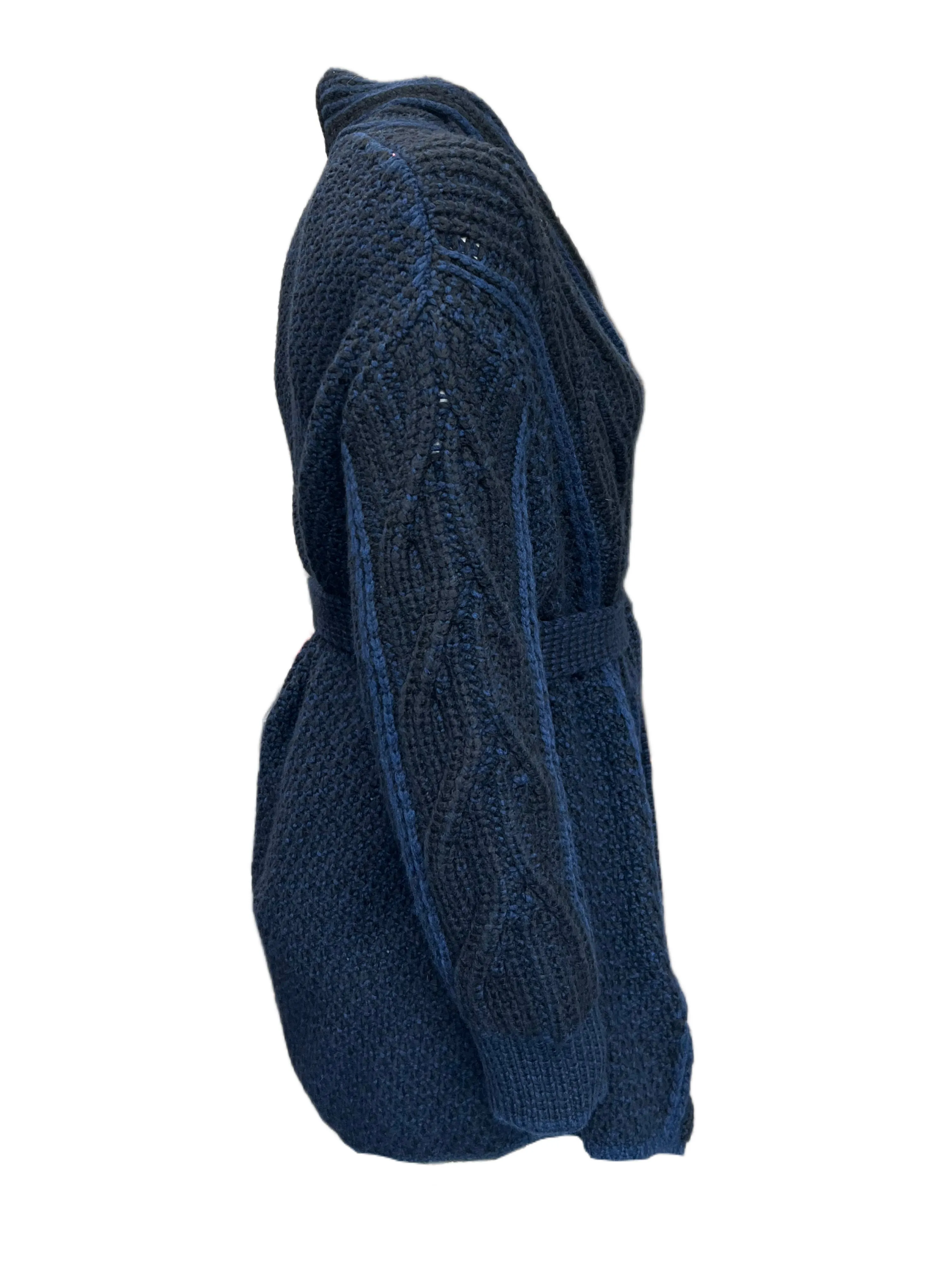 Marina Rinaldi Women's Blue Moda Open Front Cardigan NWT