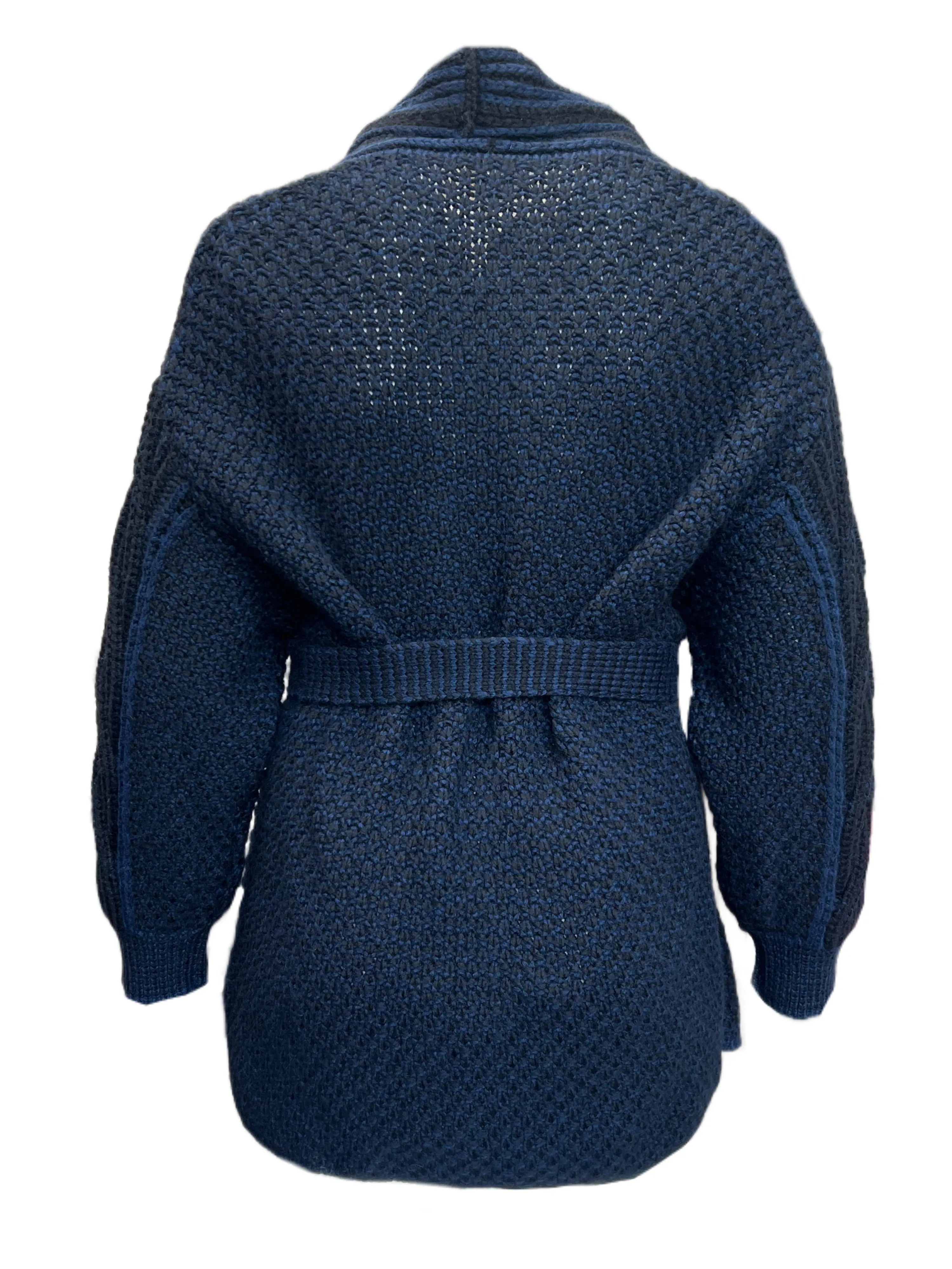 Marina Rinaldi Women's Blue Moda Open Front Cardigan NWT