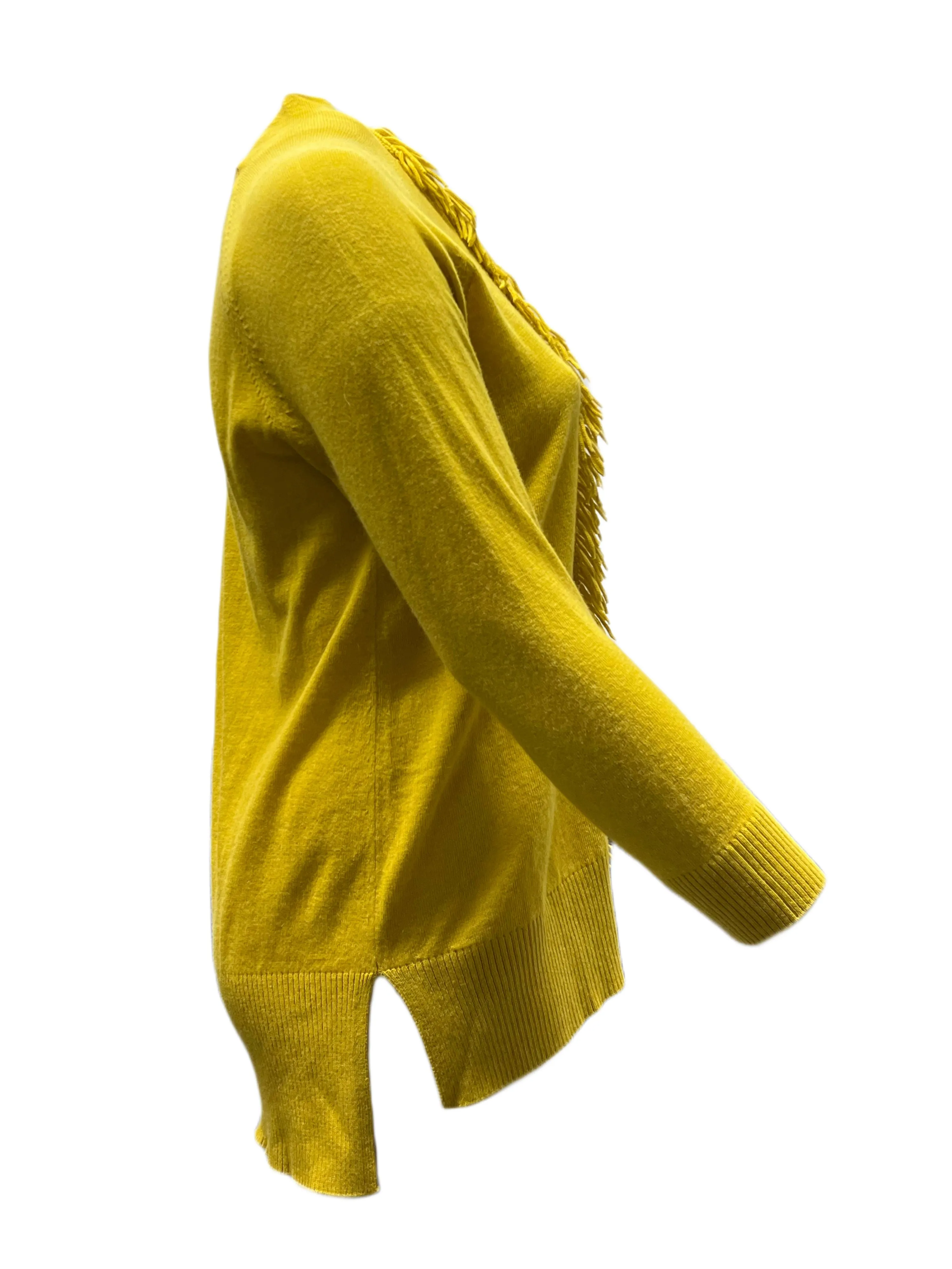 Marina Rinaldi Women's Yellow Adorare Knitted Sweater NWT