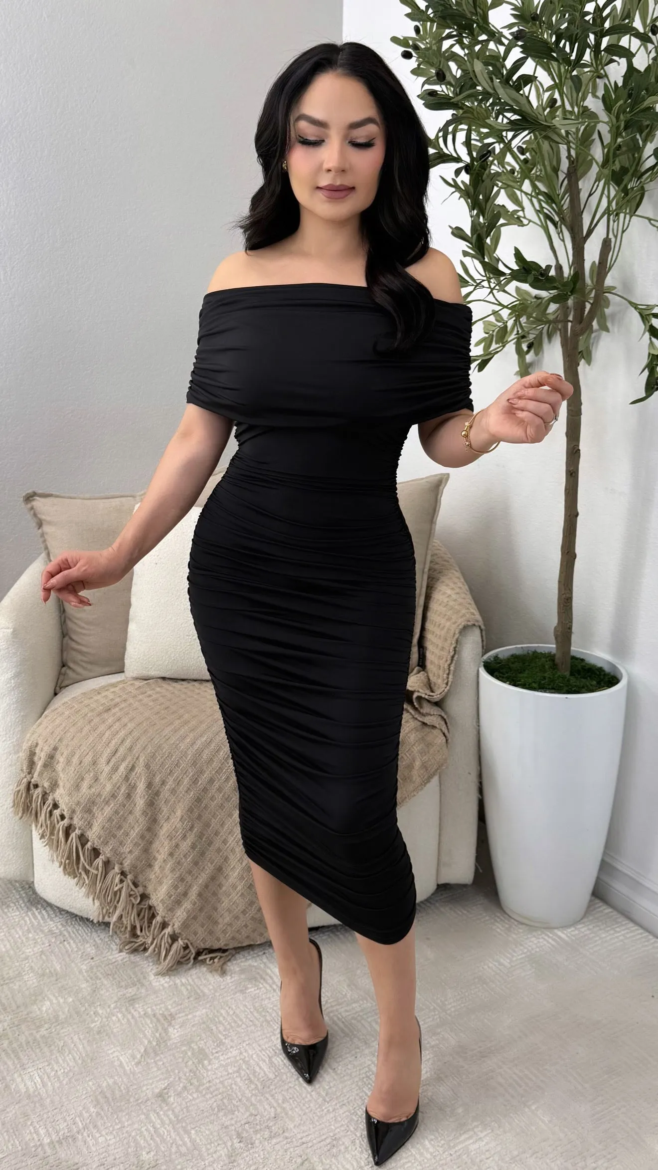 MARLENE BLACK DRESS