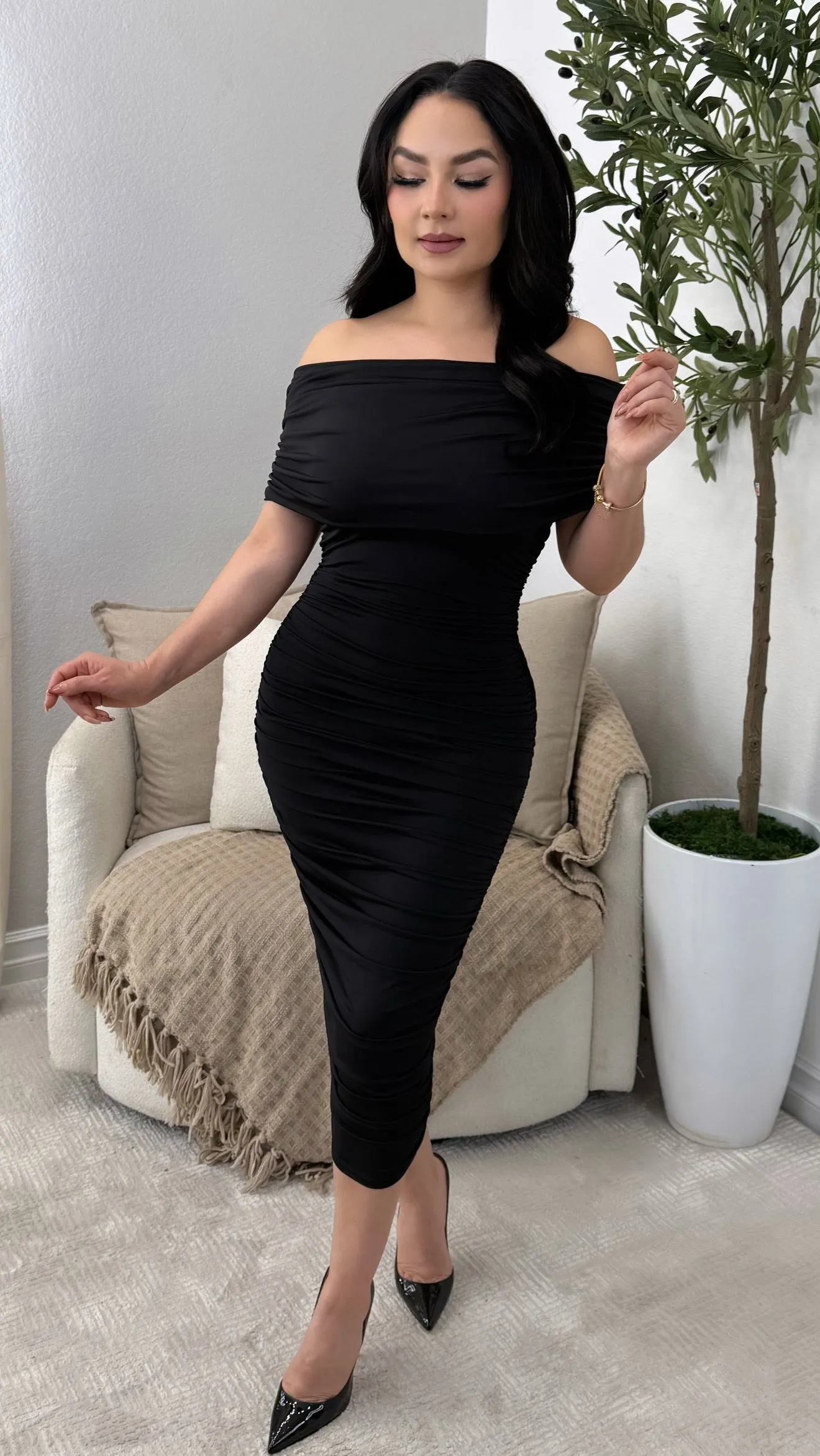 MARLENE BLACK DRESS