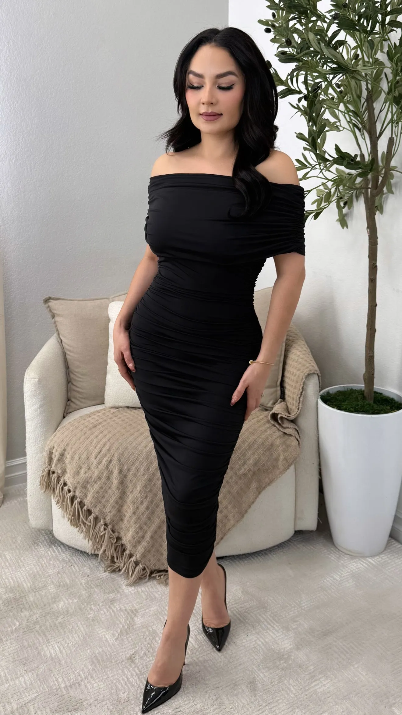 MARLENE BLACK DRESS