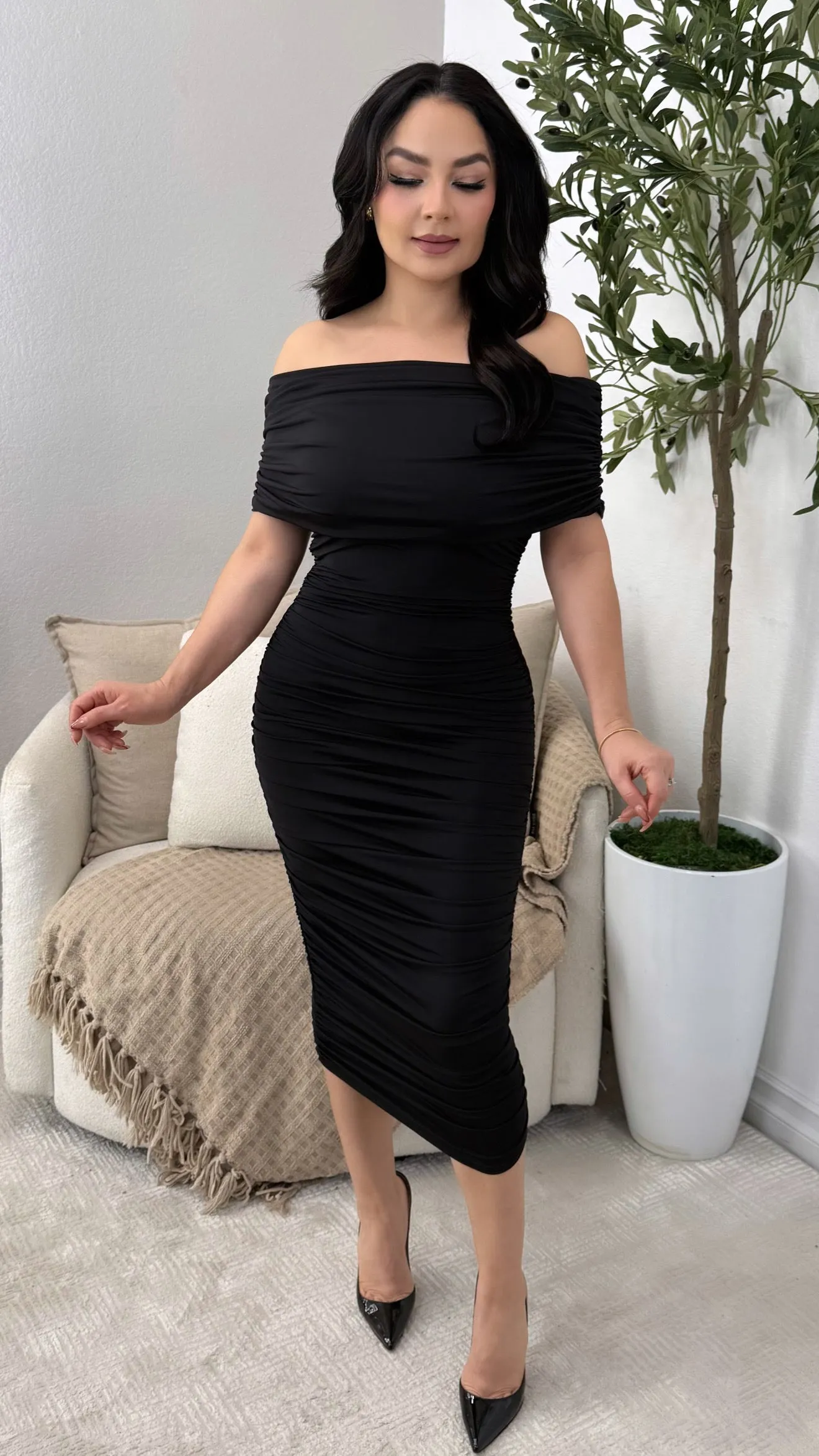 MARLENE BLACK DRESS