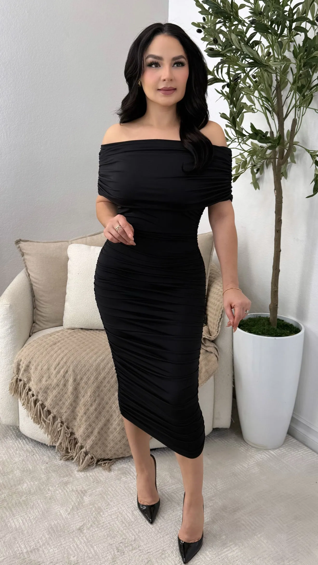 MARLENE BLACK DRESS
