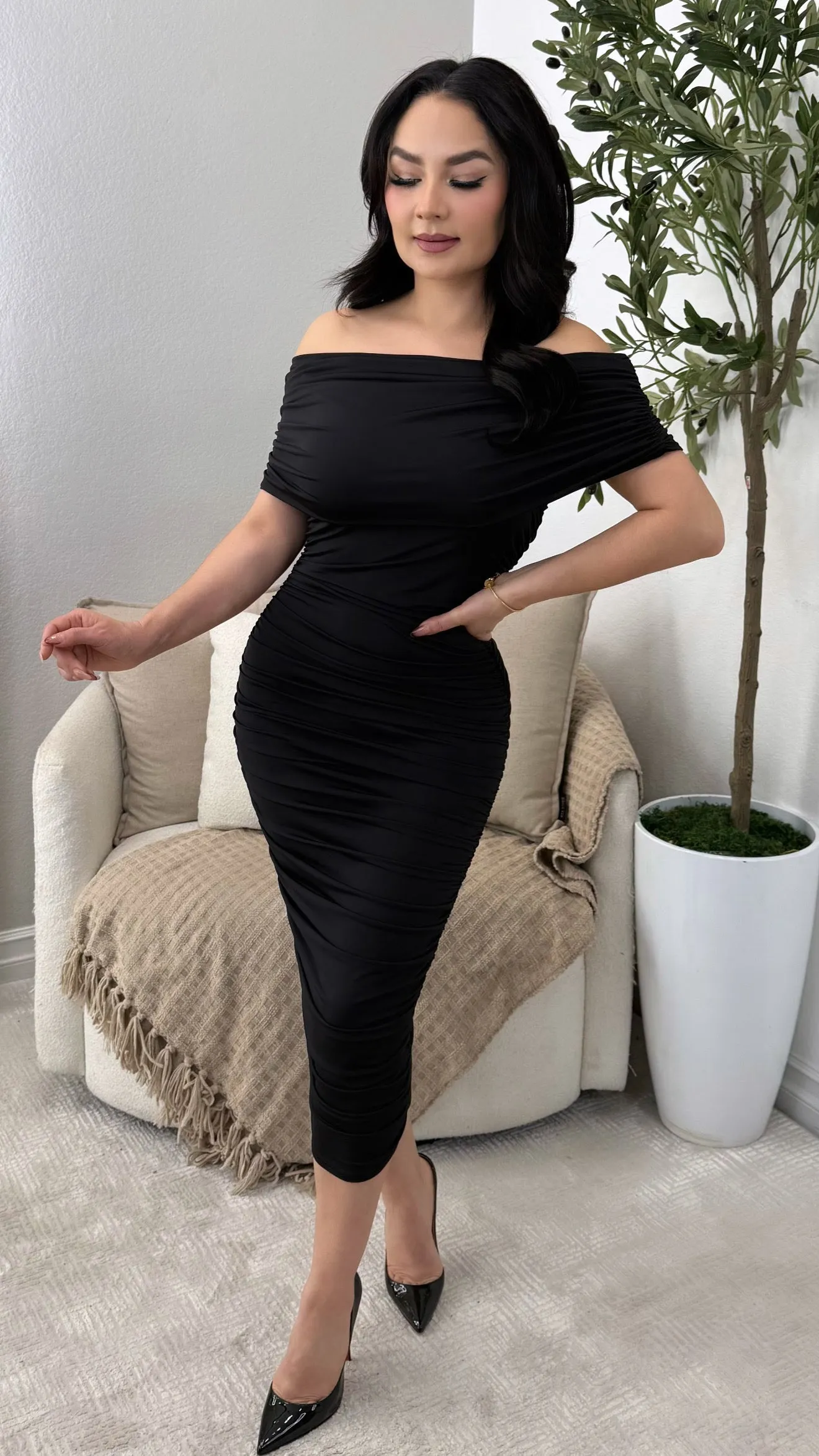 MARLENE BLACK DRESS