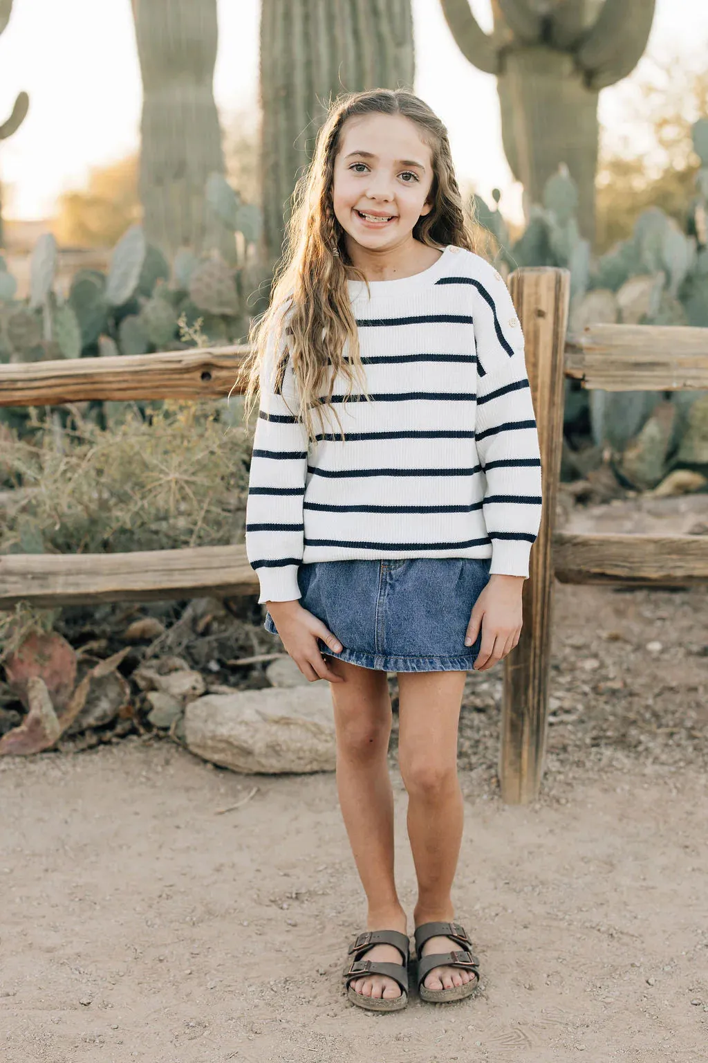 Mebie Baby Stripe Knit Sweater