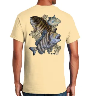 Men's Barnacle Slam Short Sleeve Vegas Gold Cotton T-Shirt