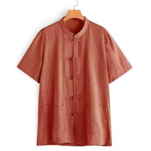 Mens Big Pockets Cotton Shirts