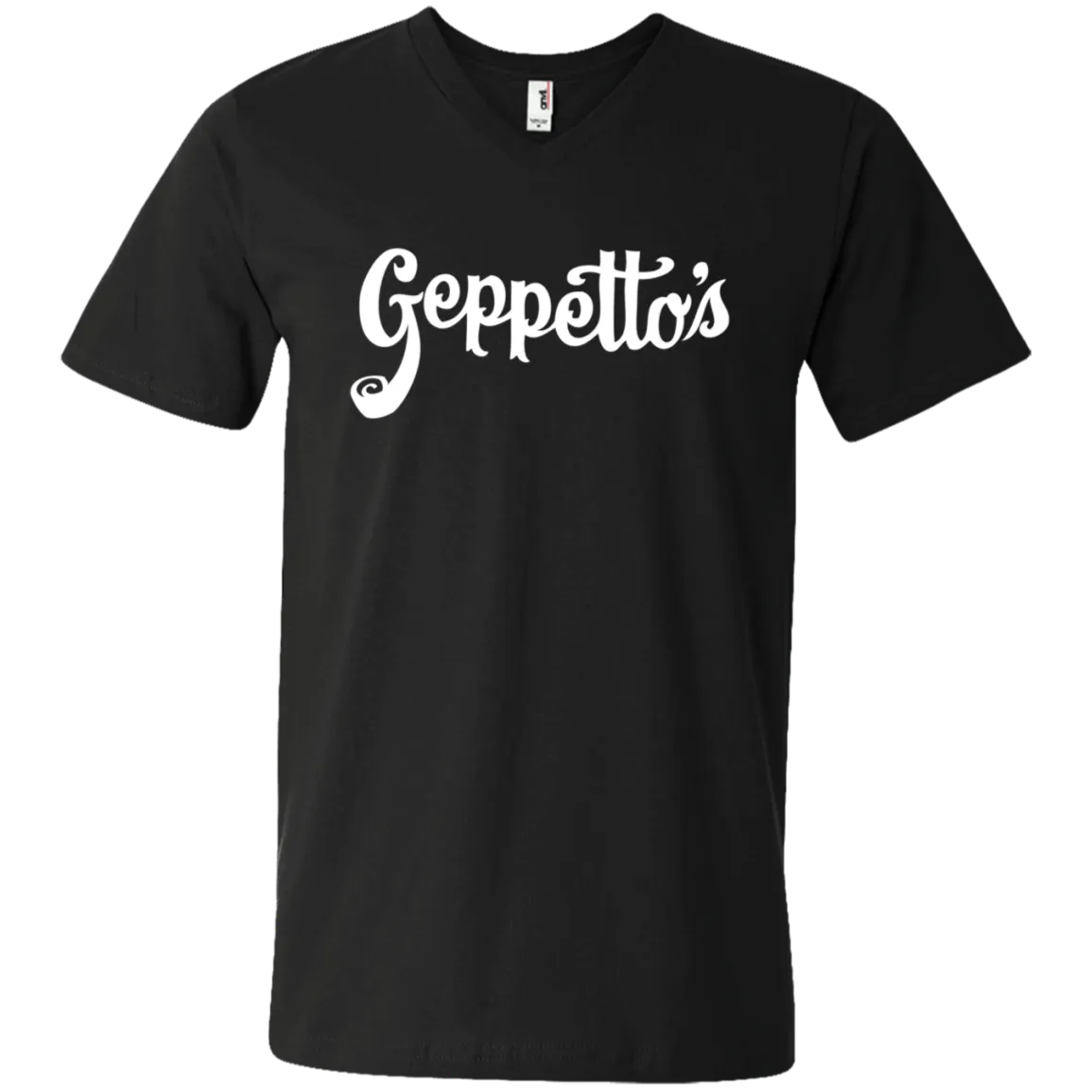 Men's Printed V-Neck T-Shirt