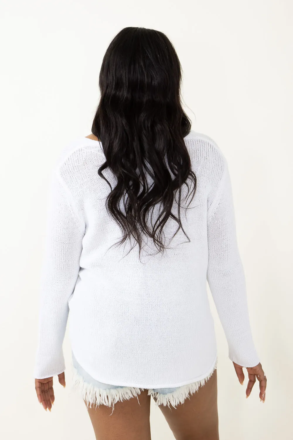 Miracle Beach Sweater for Women in White | F126-WHITEKHAKI