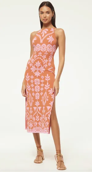 Misa Mira Pink Flora Santiago Dress