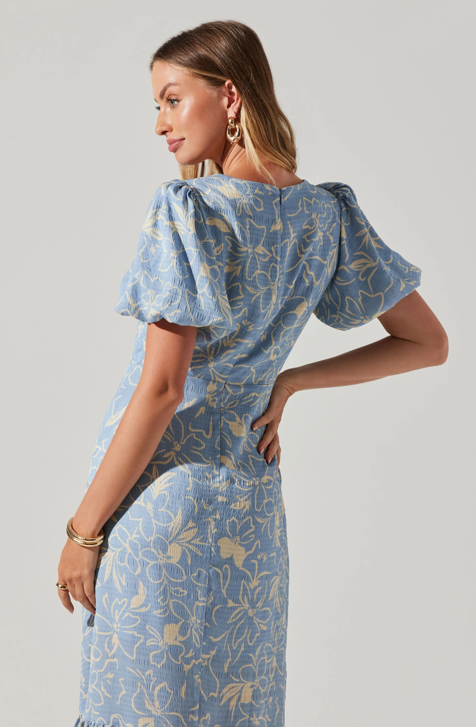 Modena Floral Midi Dress