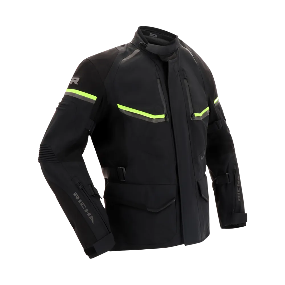 Moto Jacket Richa Atlantic 2 Gore-Tex Jacket, Black/Yellow