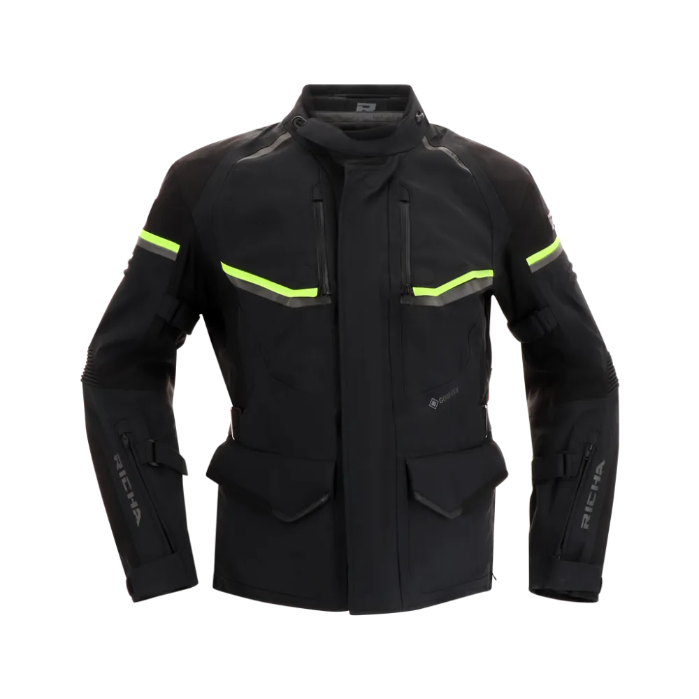 Moto Jacket Richa Atlantic 2 Gore-Tex Jacket, Black/Yellow