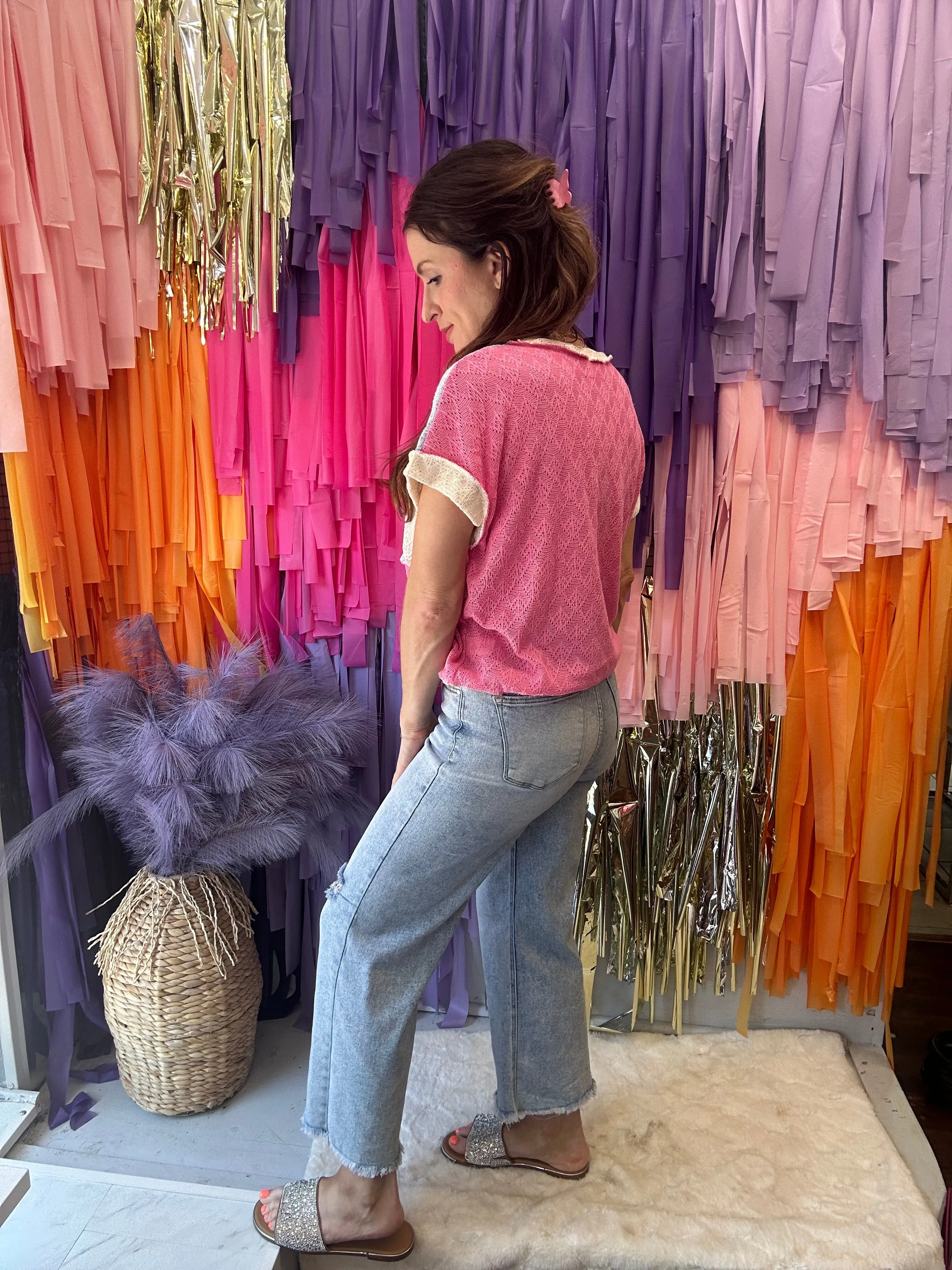 Moving On Colorblock Top: Multi