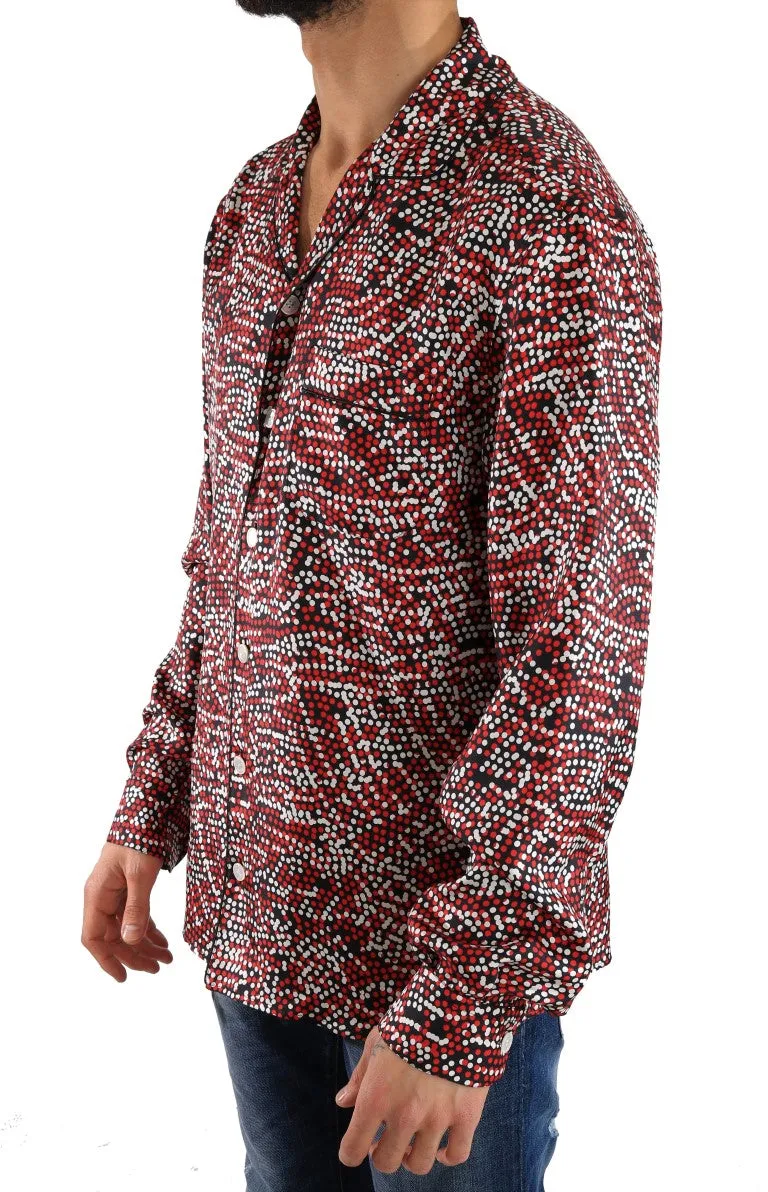 Multicolor Fantasy Pattern Silk Shirt
