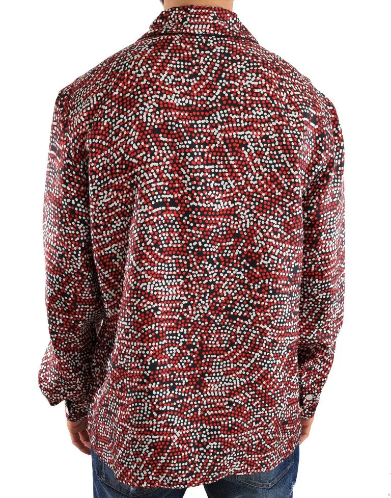 Multicolor Fantasy Pattern Silk Shirt