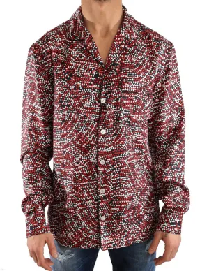 Multicolor Fantasy Pattern Silk Shirt