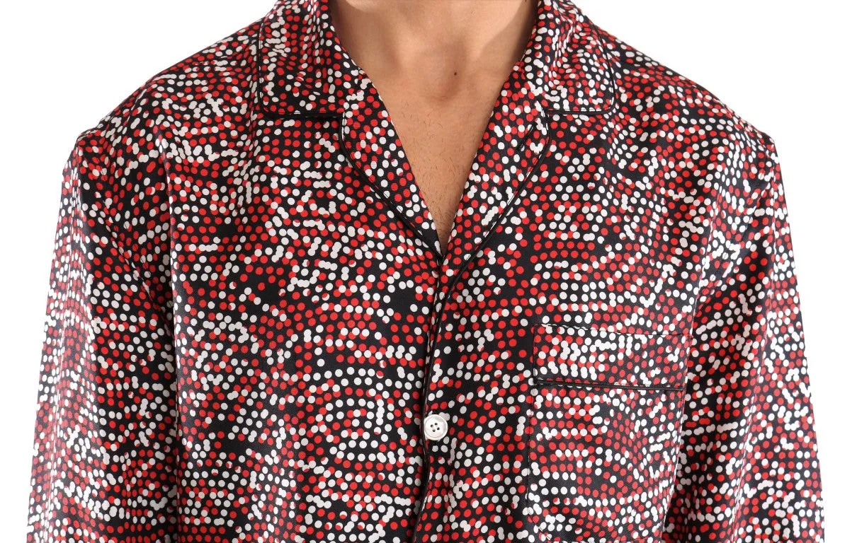 Multicolor Fantasy Pattern Silk Shirt