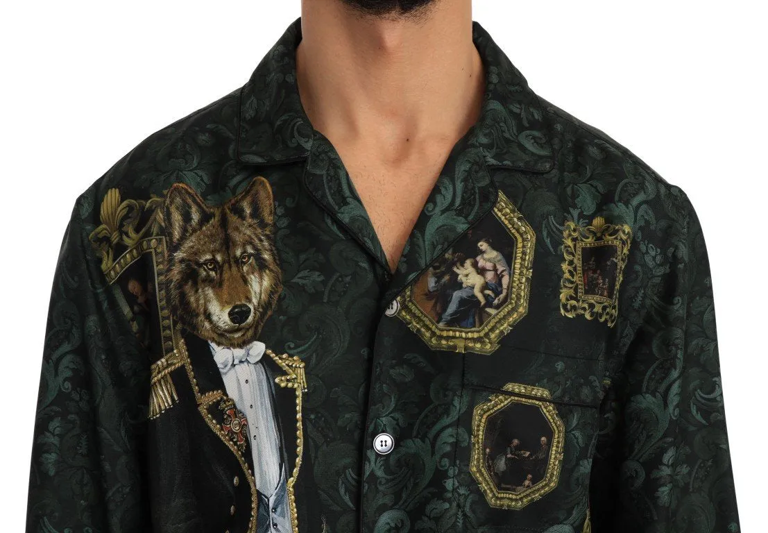 Multicolor Silk Baroque Shirt