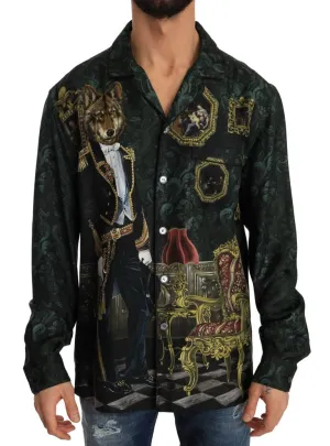Multicolor Silk Baroque Shirt