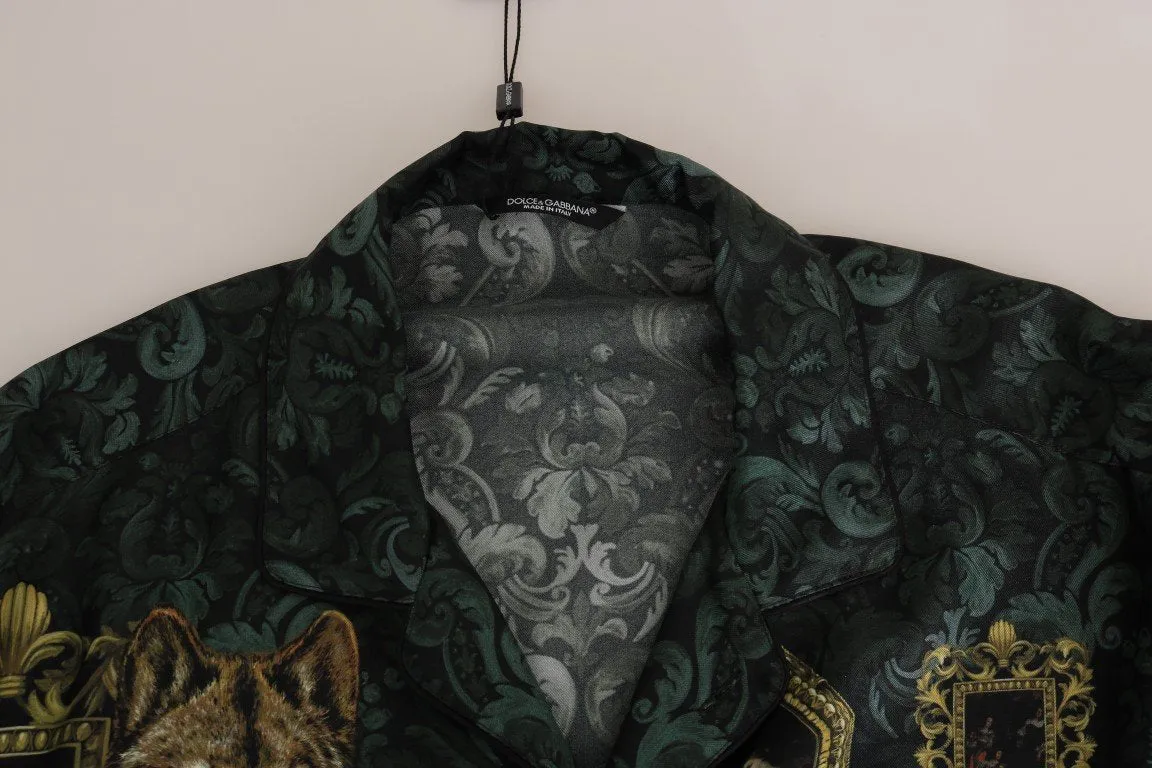 Multicolor Silk Baroque Shirt