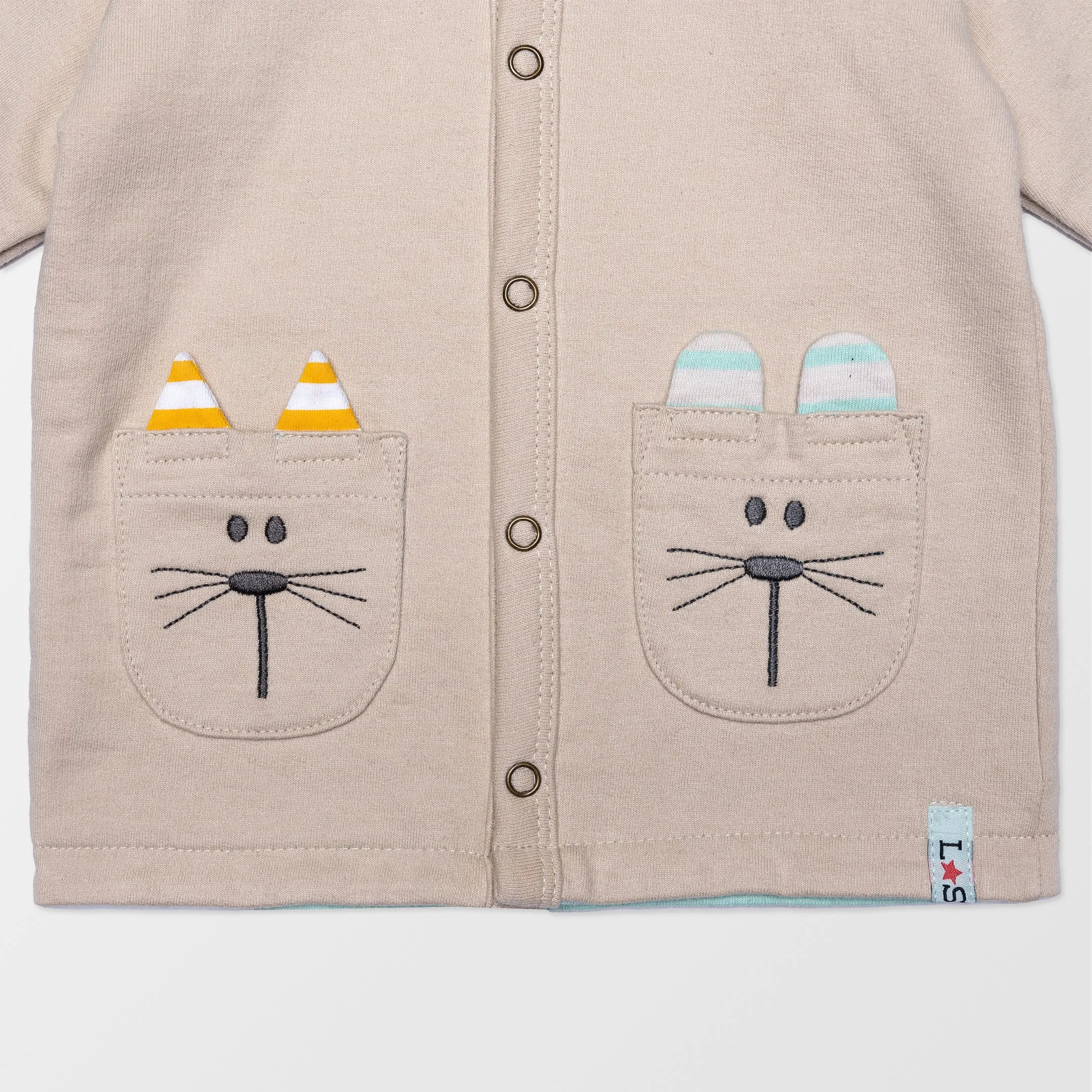 Multicoloured Animal Applique Jacket