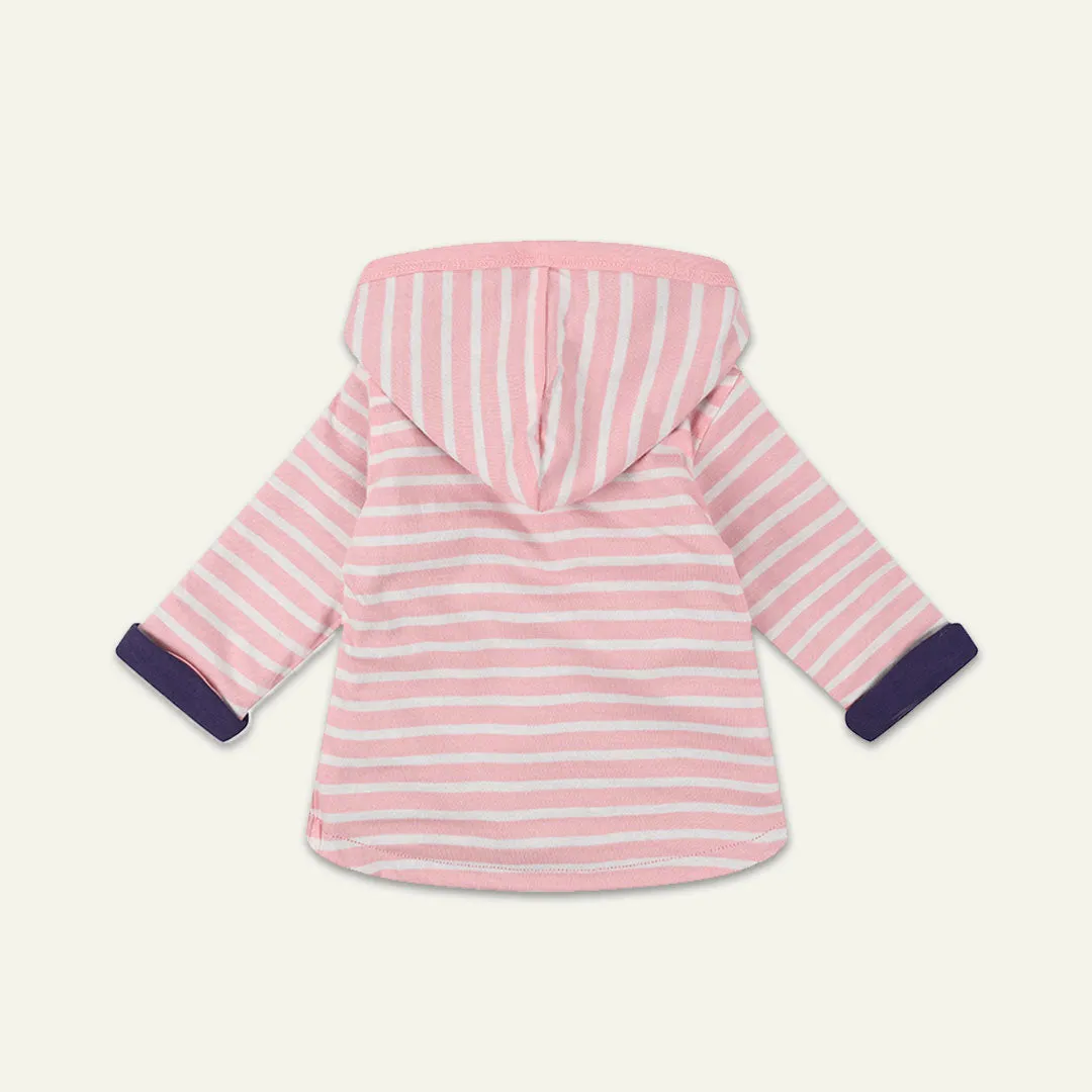 Multicoloured Stripe And Strawberry Applique Jacket