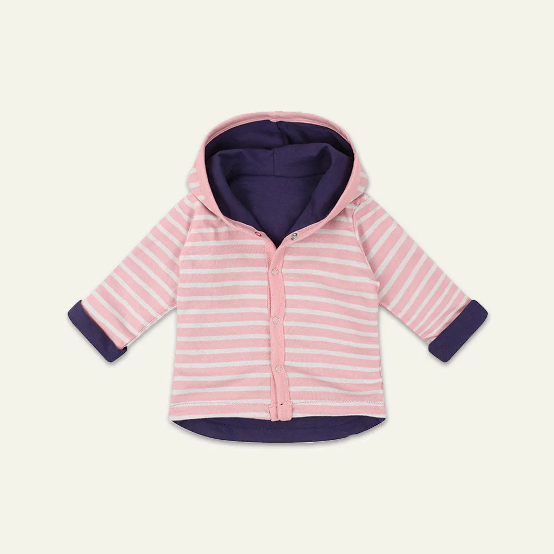 Multicoloured Stripe And Strawberry Applique Jacket