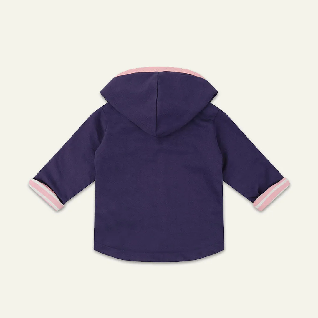 Multicoloured Stripe And Strawberry Applique Jacket