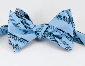 Musical Notes red Bow Tie