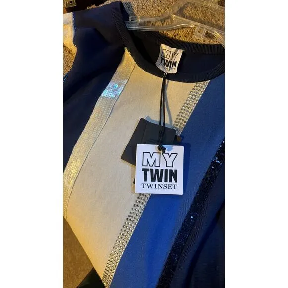 My Twin Twinset sleeveless sweaters blue L