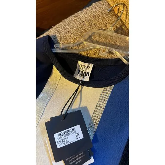 My Twin Twinset sleeveless sweaters blue L
