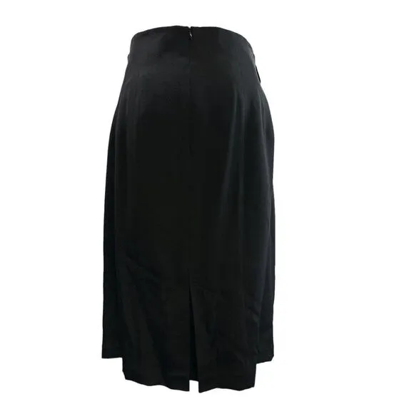 NANETTE LEPORE Rock the Boat Silk Beaded Black Pencil Skirt Size 10 NWT