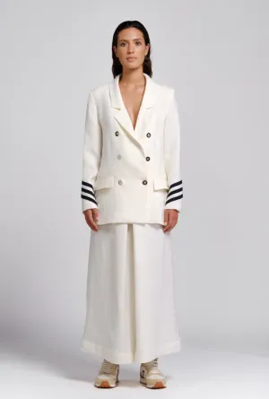 Natural hemp jacket with sleeve details