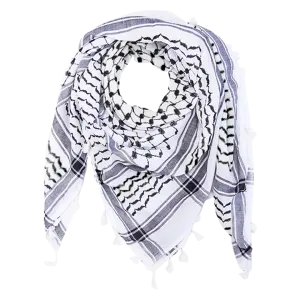 NEW IN: Palestinian Black and White Kufiya (Made in Palestine)