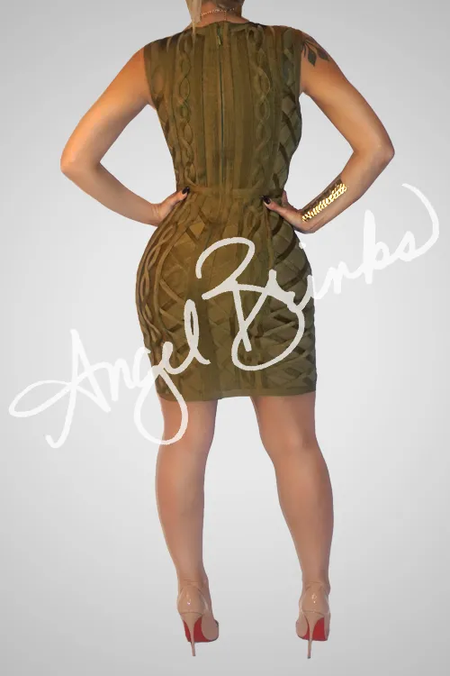 Nobility Bandage Dress (Olive)